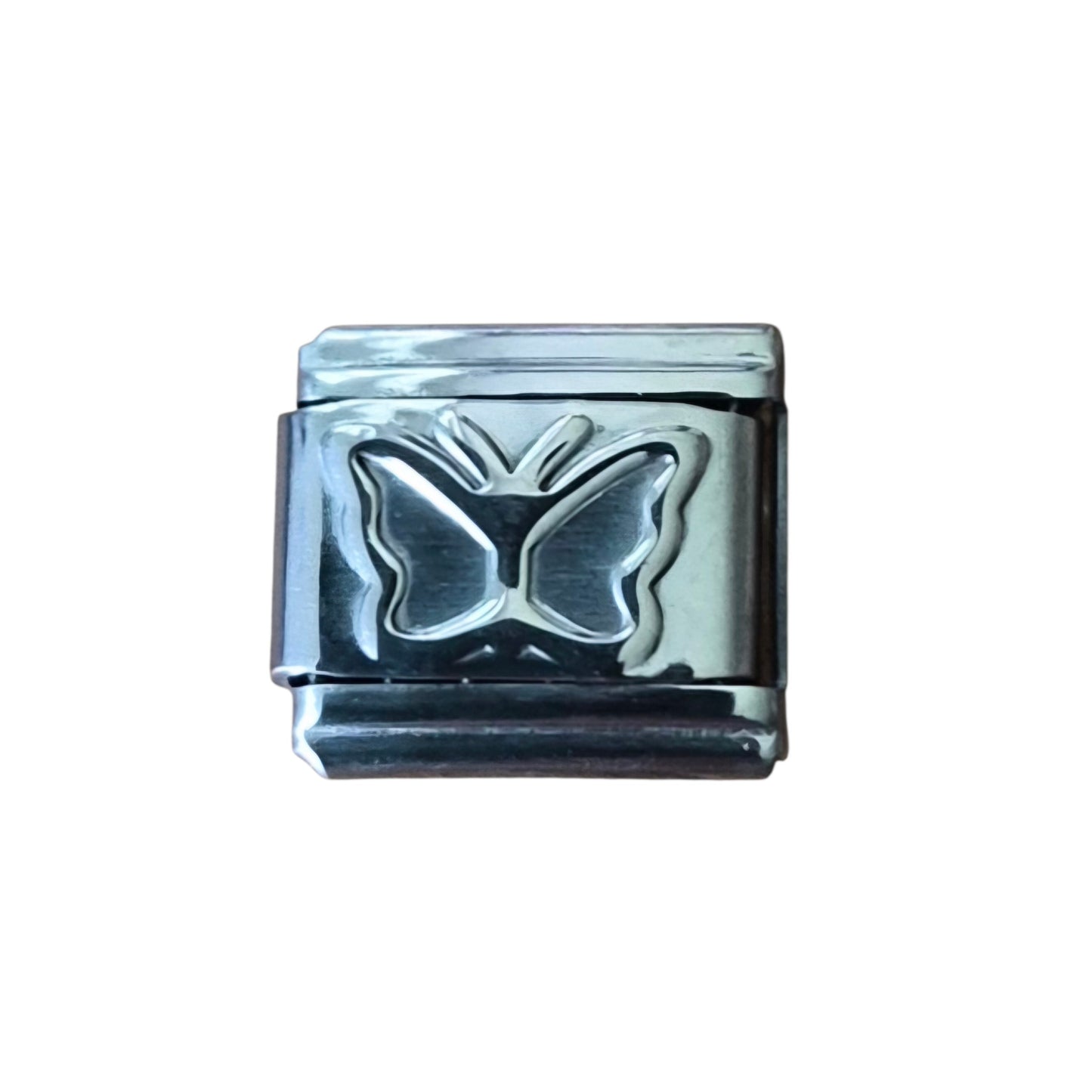 Silver Butterfly Italian Charm