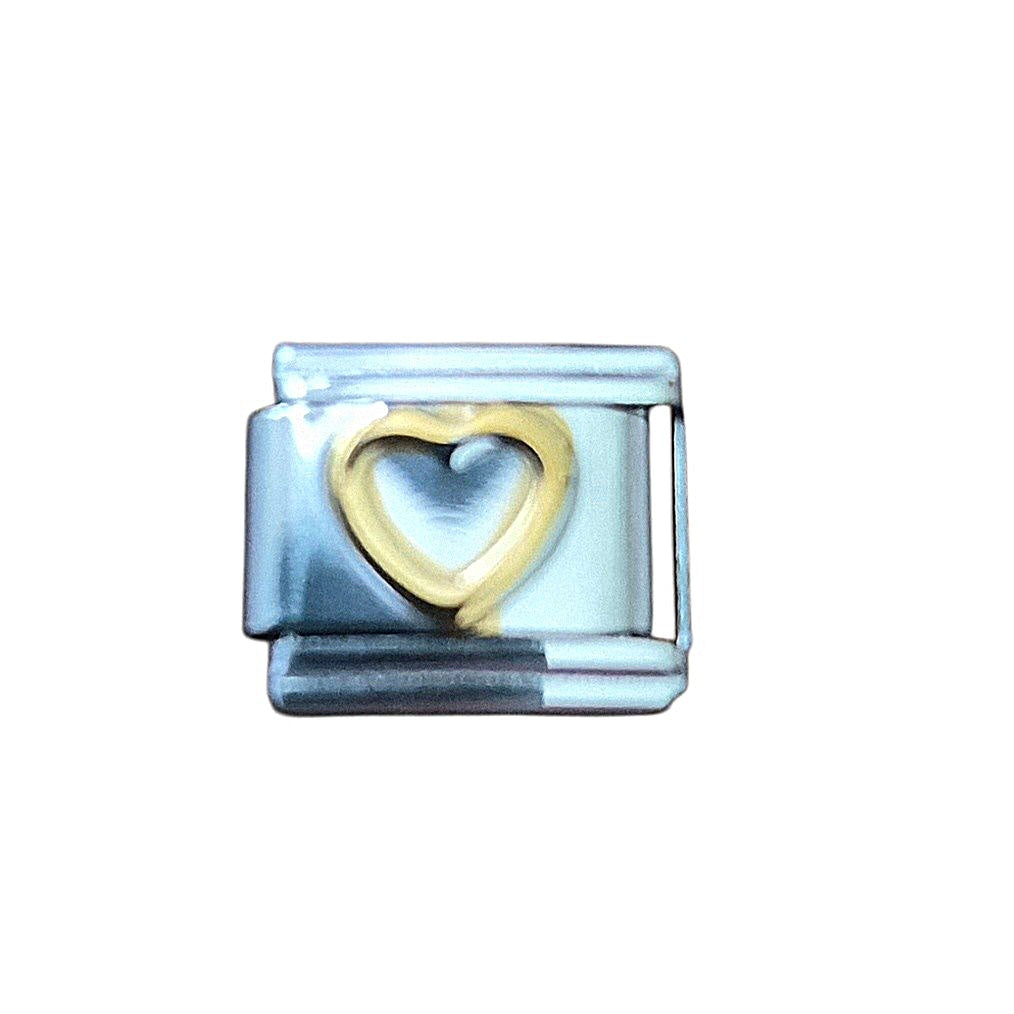 Gold Heart Italian Charm