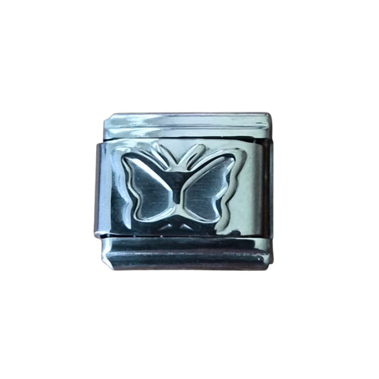 Silver Butterfly Italian Charm